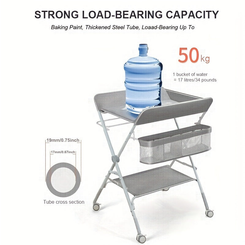Adjustable and Portable Changing Table for Babies – Perfect for Organization and Comfort