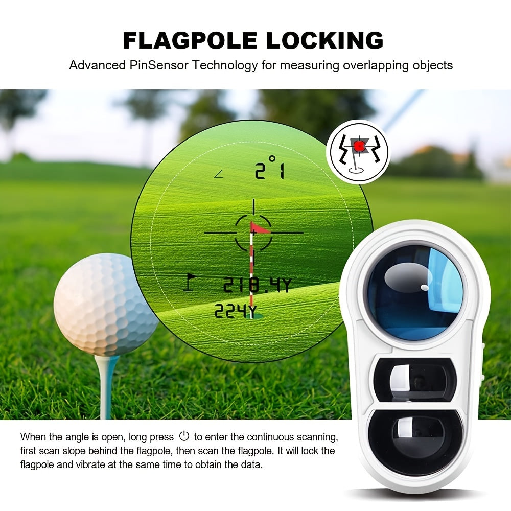 Advanced Golf Rangefinder - Accurate Measurements with Slope Compensation and Vibration Feedback